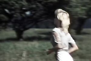 This golden-haired is a wild sweetheart and this babe doesn't mind engulfing a stranger's shlong