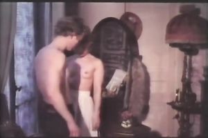Retro porn compilation with 2 short-haired honeys