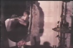 Retro porn compilation with 2 short-haired honeys