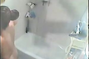 My wondrous dark brown honey takes a shower on hidden livecam