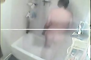 My wondrous dark brown honey takes a shower on hidden livecam