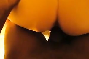 POV video with me invading a cute white chick's wet crack from behind