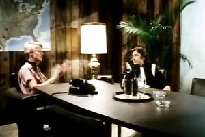 Short haired blondie in smokin' hawt underware bonks like a boss on camera