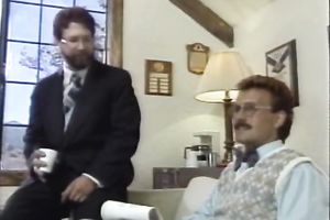 Perverted red head receives her bushy fur pie gangbanged at the gym