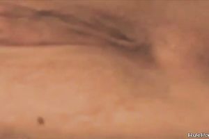 Brunette Touches Her Young Body