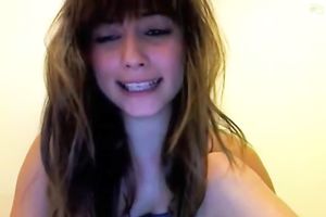 Alluring legal age teenager plays with her coochie after taking a shower