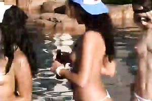 Svelte lesbos with well-developed butts are having joy