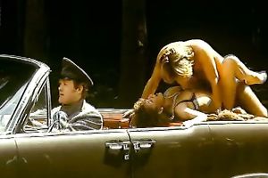 Amazing retro episode with a tall milf getting fucked on a car