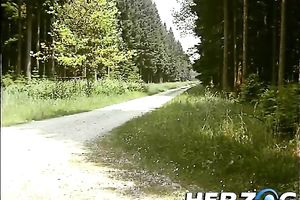 Amazing retro episode with a tall milf getting fucked on a car