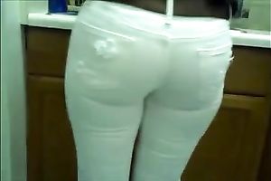 Amazing compilation video with dilettante cuties wearing constricted jeans