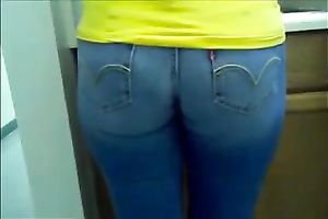 Amazing compilation video with dilettante cuties wearing constricted jeans