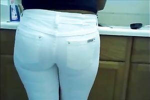 Amazing compilation video with dilettante cuties wearing constricted jeans