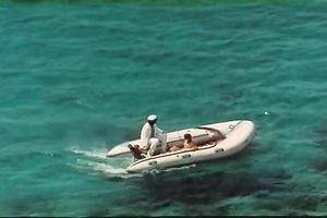 Naked and hawt honey on the yacht got her cunt finger screwed