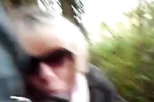 Scottish horny light-haired mother I'd like to fuck gives a head in the park