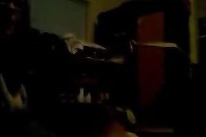 My nerdy girlfriend is giving me a sloppy oral in front of a camera