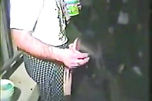 Insane chunky golden-haired white wife was engulfing my jock in public