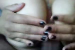 My breasty Cuban girlfriend knows how to use her giant bazookas