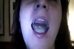 Cock loving and cum drinking white doxy with my wang