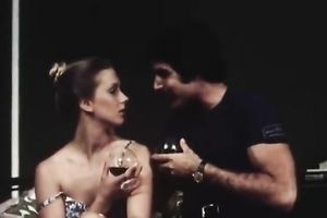 Alluring slender beauty team-fucked in mish pose on the couch