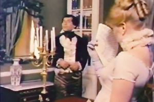 Filthy dark brown wifey got her curly muff team-fucked in mish pose