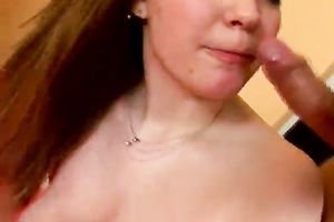 Perfect body molly knows how to use her penis engulfing face hole