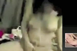 Adorable lalin girl sweetheart shows off her large mounds on livecam