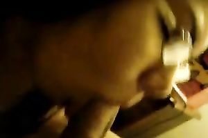 This four eyed Asian trollop can actually deepthroat