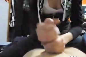 Shameless and slutty coed gives her paramour a damn good cook jerking