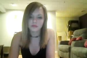 Incredibly lascivious legal age teenagers put on an fantastic cam show for me