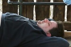 Foot fetish outdoor scene with a lustful dilettante pair