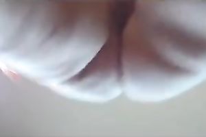 My chunky bottomed slutwife with large mangos can't live without showing off her cunt