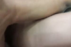 Banging my girlfriend's constricted anal opening in missionary position