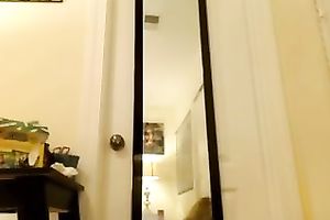 Sporty and slutty blond honey positions showing off for me