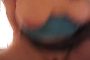 Busty and nerdy girlfriend lets me group-sex her on the computer table