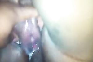 My lewd dark slutty wife lets me group-sex her creamy vag in POV movie scene