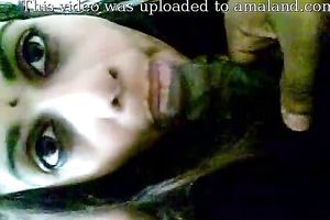 Hot POV sex tape with breasty Indian sweetheart engulfing penis