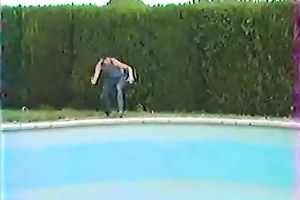 Bitchy blonde gal unfathomable mouths hard pecker of her man in 69 pose outdoors