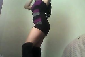 I love to wear constricted suit and dance in front of my web camera