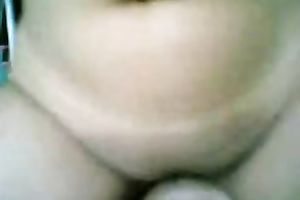 Filthy wench with large boobies is riding my 10-Pounder like a rodeo amateur wife