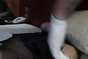 Awesome homemade BDSM scene with me playing with my wife's bazookas