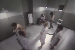 Nude blond gal allows a dark chap to touch her twat indoors