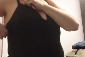 Bitch puts on her dark girdle & kisses my swollen dong