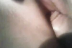 My well-endowed dark brown slutty wife blows and acquires her wet crack gangbanged