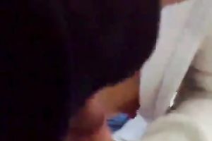 I implores my white wife to engulf my 10-Pounder but this babe gives me merely tugjob