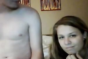 Me and my fantastic legal age teenager GF making love in front of a livecam
