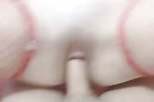 Brunette escort chick sucks my shaft after jumping on it