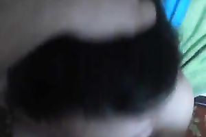 I jizz flow on unsightly face of my chubby wifey after fuck in missionary style