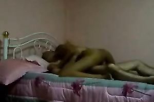 Sexually charged nympho enjoys riding her BF's weenie in cowgirl position