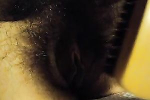 My mother I'd like to fuck horny white wife brushing her bushy cum-hole