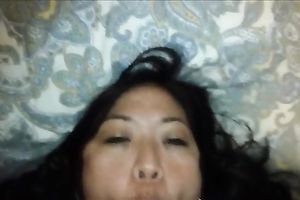 Black haired Asian playgirl gives her ally with benefits a precious oral job